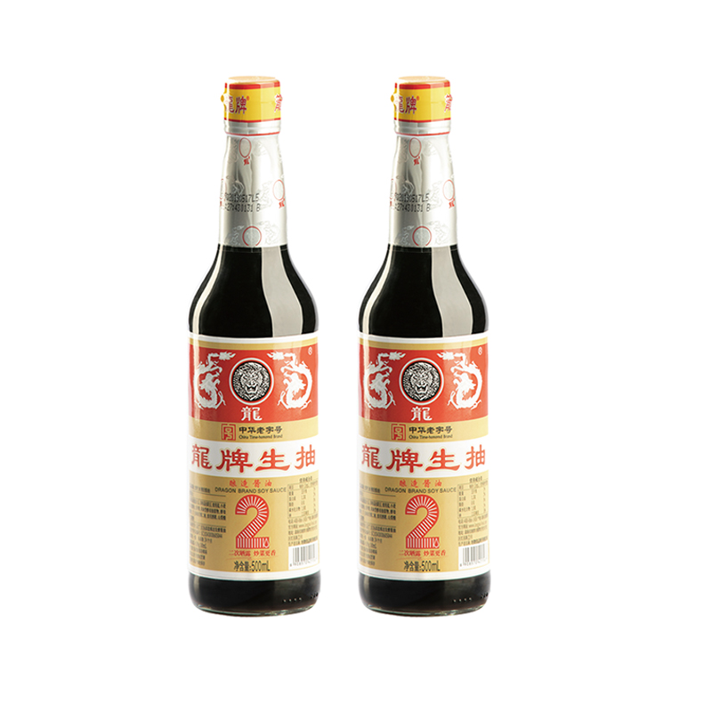【龙牌】炒菜火锅凉拌生抽500mlx2