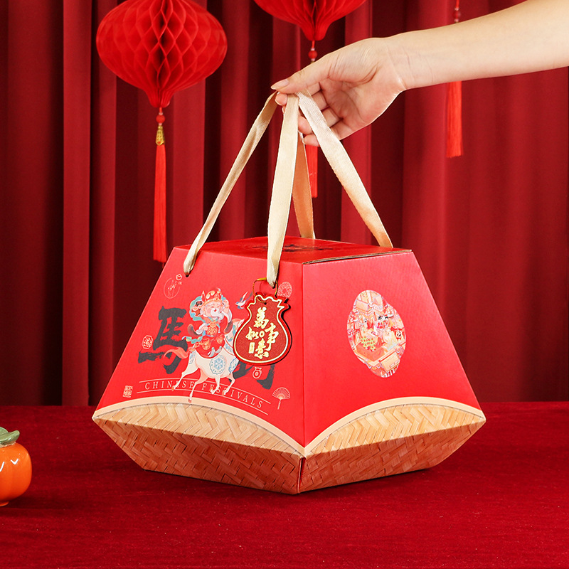 2026马年礼品包装盒年货礼盒定制高档手提包装礼品盒节日送礼空盒 - 图2