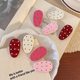Korean style polka dot bow hair clip for women side clip