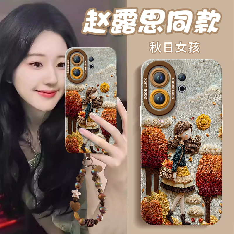 刺绣童话镇适用适用vivos30手机壳s20pro新款s18液态s19硅胶s17保护vivo镜头s16e套vivi全包s15por高级s12 - 图0
