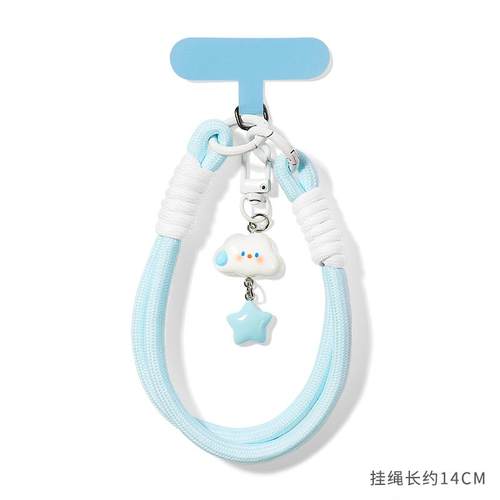 手机挂绳超好看卡垫链绳漂亮小挂件夹片手腕式手链防丢手机壳挂绳可爱精致新款挂坠挂手腕挂饰女士高端手机链 - 图0