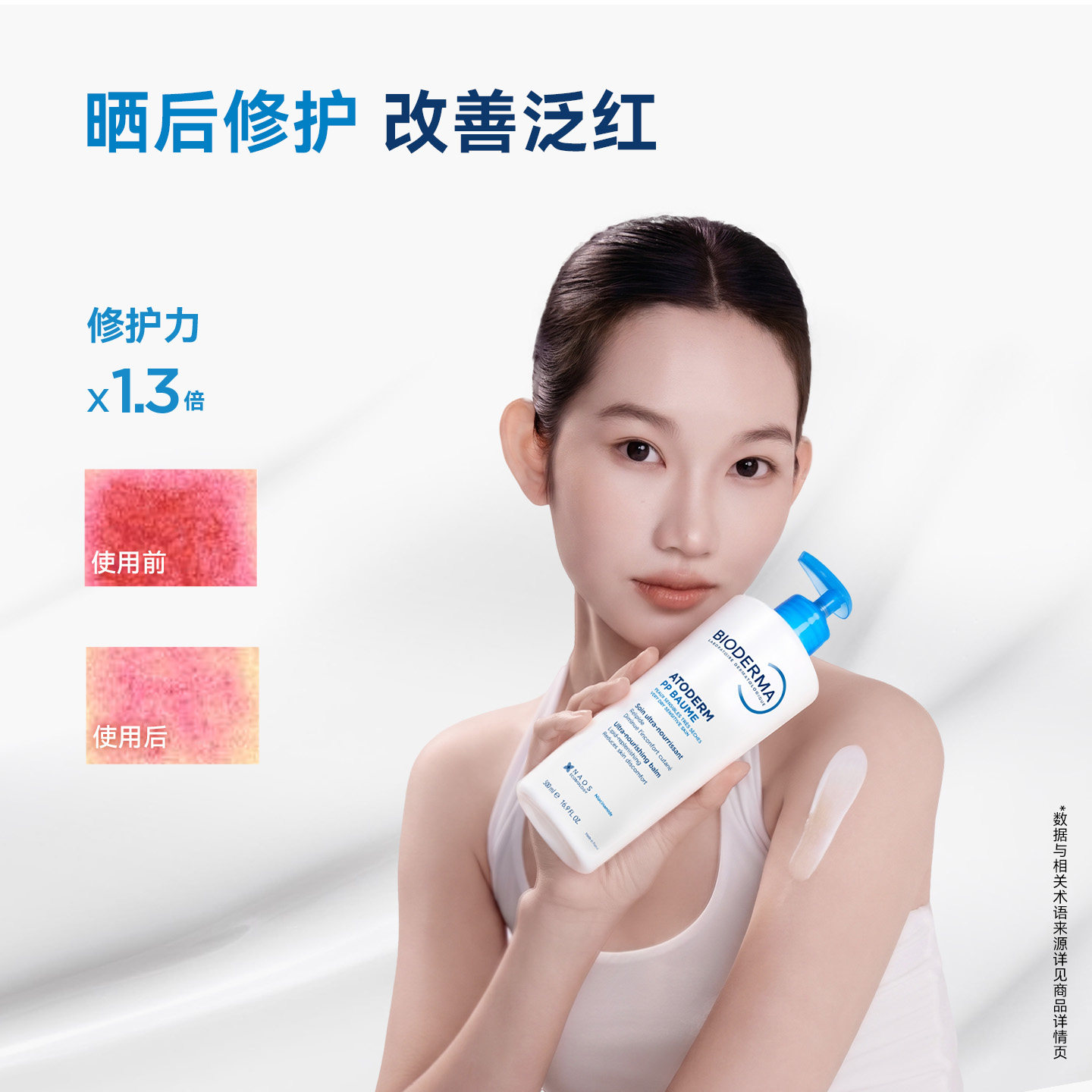 贝德玛PP霜烟酰胺面霜蓝胖子身体乳敏感肌保湿修护屏障舒缓