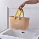 Hand-held bath basket storage frame for students