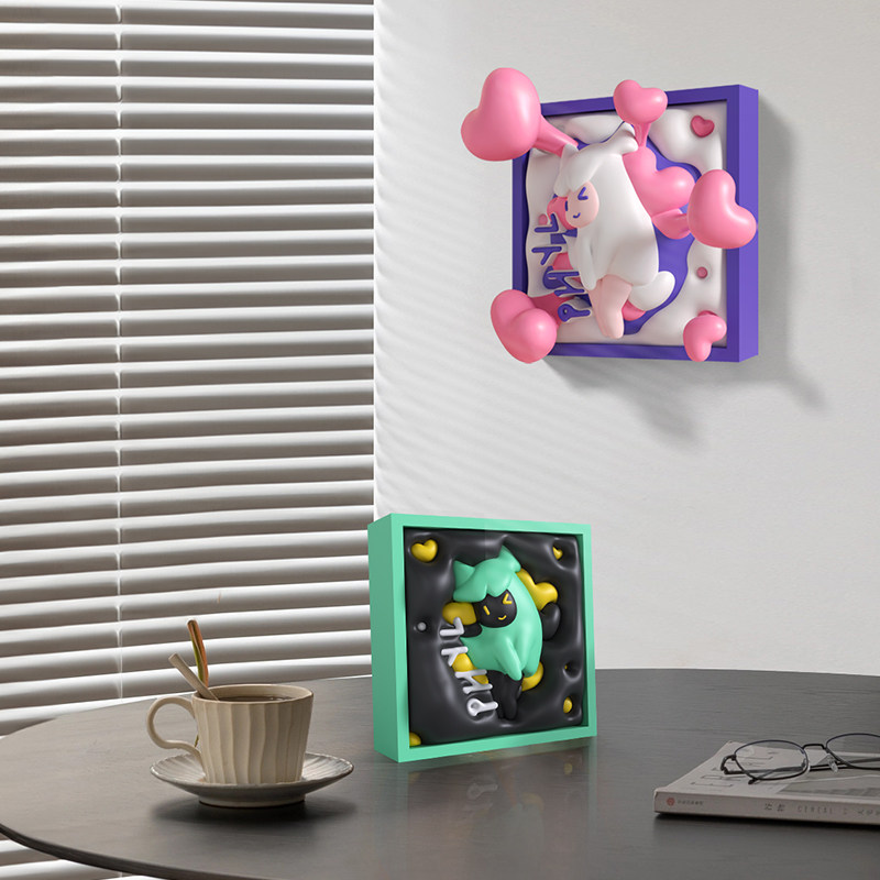 【限时特价】数字油画DIY立体浮雕画装饰画3D手绘画丙烯颜料填充