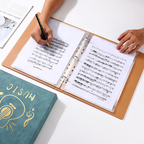 乐谱夹a4不反光音乐文件夹粉色可修改透明插页架子鼓钢琴谱子夹册活页音乐展开式本合唱歌谱曲谱琴谱夹资料册 - 图2
