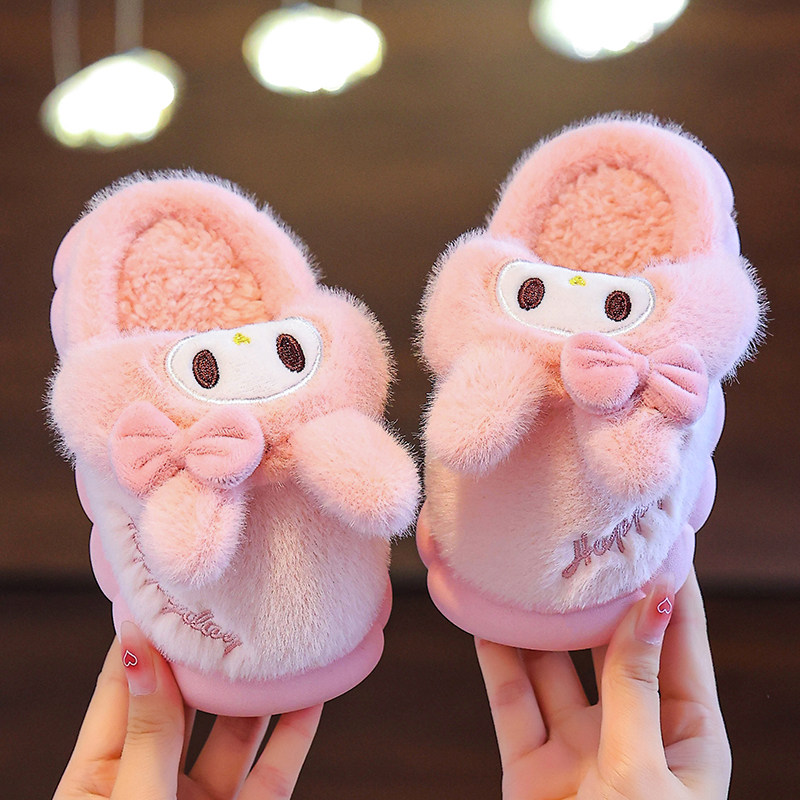 女童棉拖鞋秋冬季儿童卡通室内居家鞋中大童保暖亲子宝宝包跟棉鞋,淘宝优惠券,粉丝福利购,淘宝优惠卷