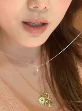 韩版简约项链时尚个性简约手工蛇骨链间锁骨百搭高级感适合通勤