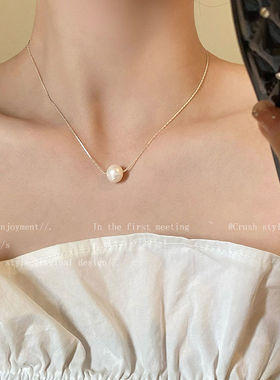 时尚百搭项链夏季新款轻奢高级设计感ins小众配饰气质极细锁骨链