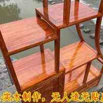 New Pint Moon Cave Door Solid Wood Polytreasure Cabinet Telescopic Partition Cabinet Antique Living Room Bogu Frame New Chinese Moon