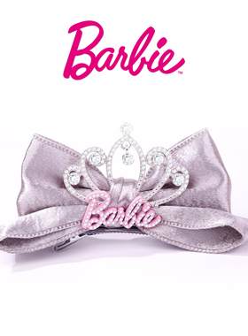 Barbie芭比正品蝴蝶结皇冠发夹