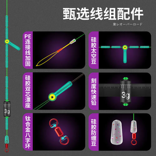 鼎钓王线组成品进口主线配件全套正品台钓鲫鱼高端竞技尼龙钓鱼线 - 图0