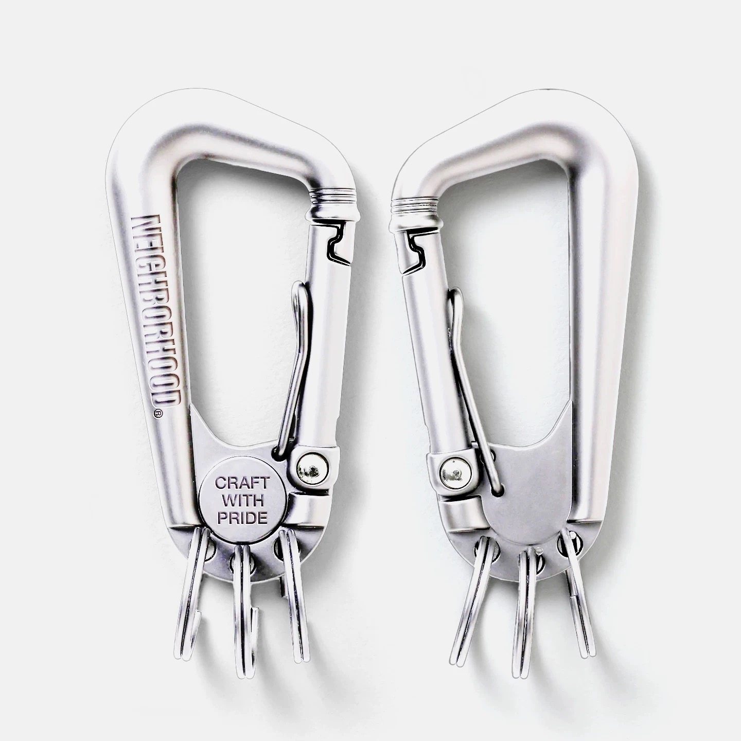 NEIGHBORHOOD CARABINER KEYHOLDER多功能锌合金挂件钥匙扣登山扣 - 图1