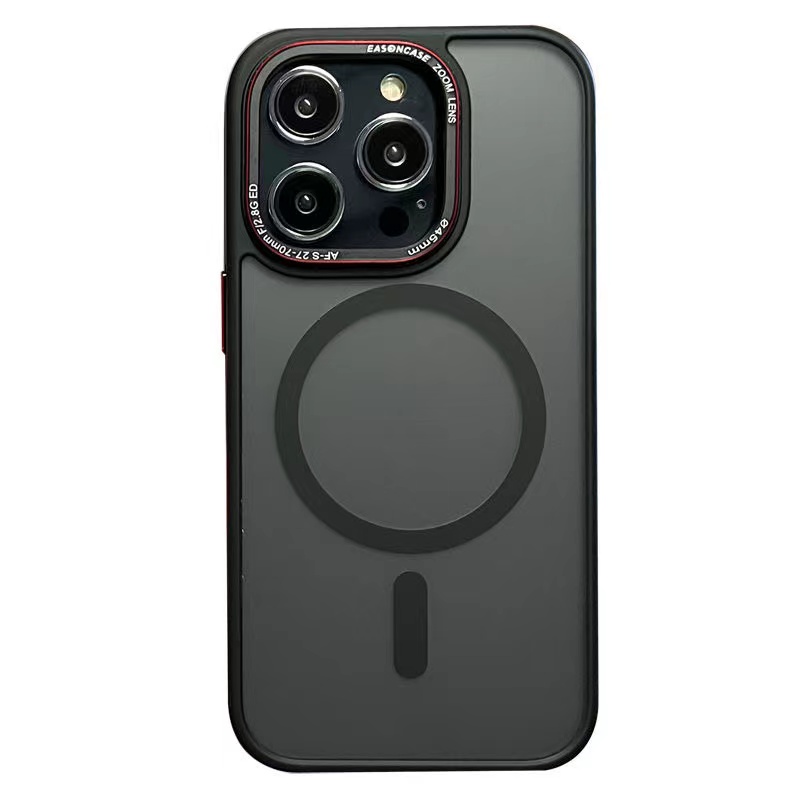 磁吸可无线充电适用苹果13/14promax手机壳新款iPhone13pro全包防摔14金属镜头圈保护套12肤感磨砂14Plus防摔