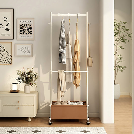 速立普衣帽架卧室落地家用客厅挂衣架