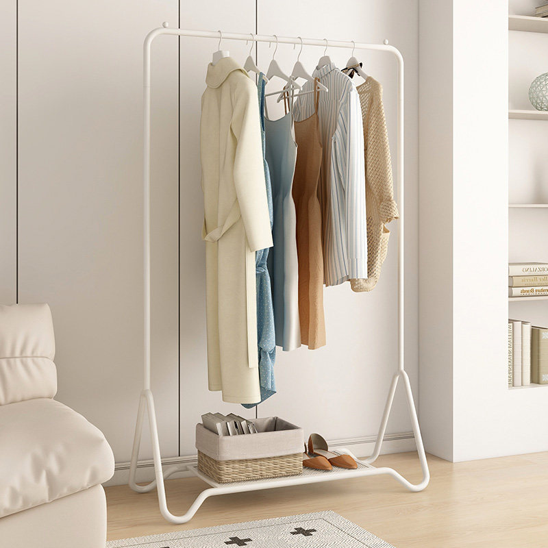 速立普衣帽架家用卧室落地挂衣架奶油风次净衣架金属铁艺晾衣架,淘宝优惠券,粉丝福利购,淘宝优惠卷