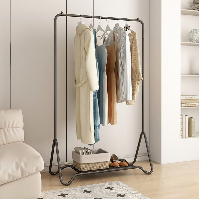速立普衣帽架家用卧室落地挂衣架奶油风次净衣架金属铁艺晾衣架,淘宝优惠券,粉丝福利购,淘宝优惠卷