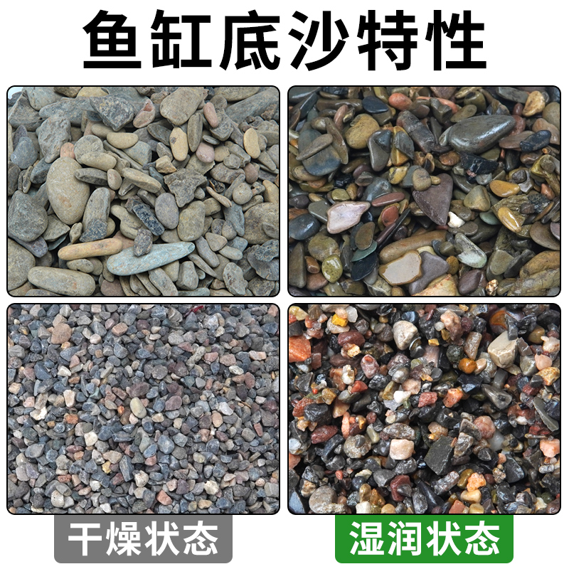 鱼缸底砂溪流石头子铺底沙子底沙装饰水草缸造景沙卵石原生沙龟缸 - 图1