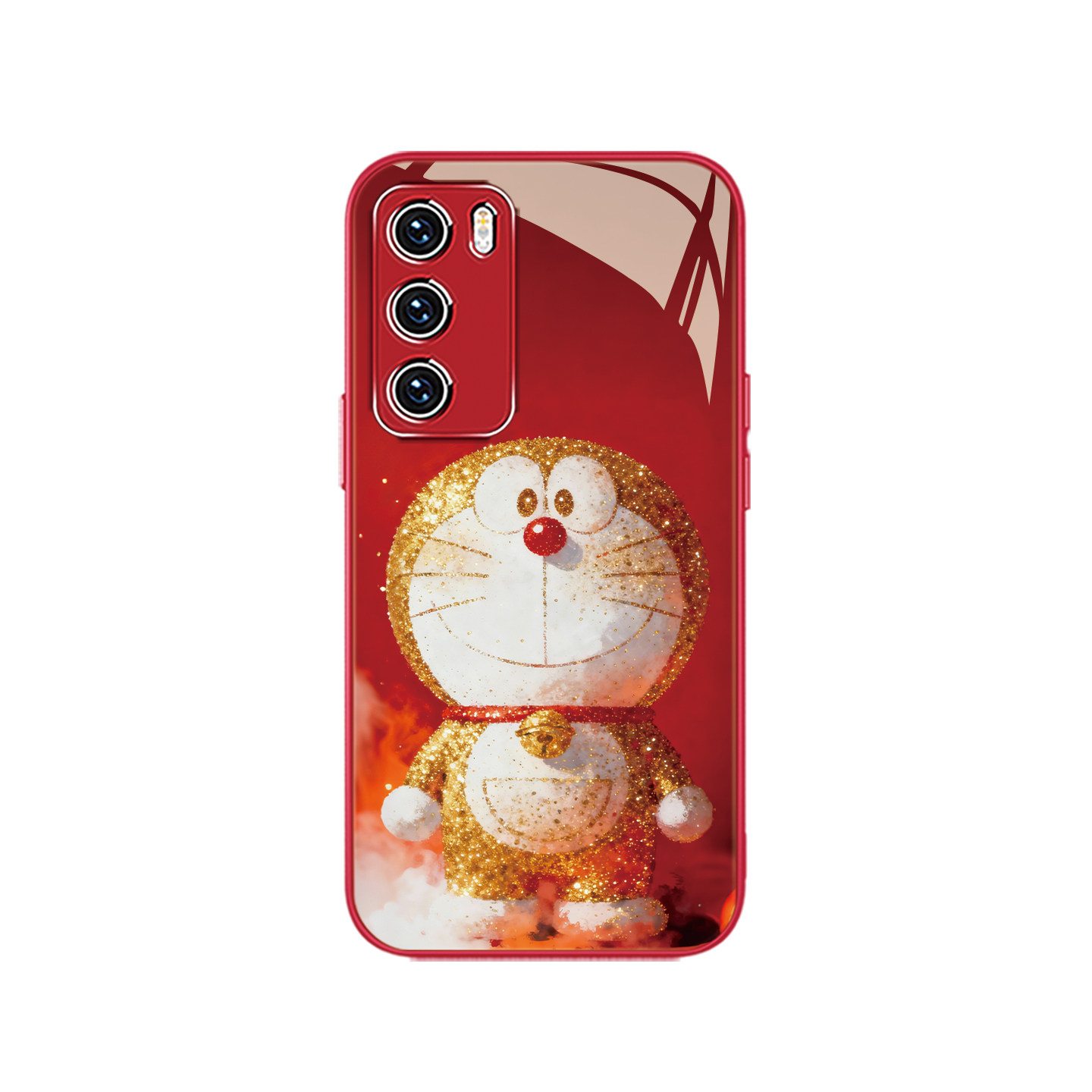 适用华为荣耀500红色手机壳pura80pro哆啦A梦mate70卡通nova15金光magic8动漫2026新年x70蓝胖子60闪粉50玻璃,淘宝优惠券,粉丝福利购,淘宝优惠卷