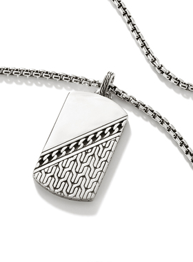 JH925银兵籍牌吊坠项链