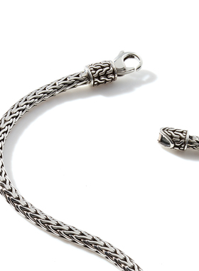 JH潮流手工纯银手链素链简约原创