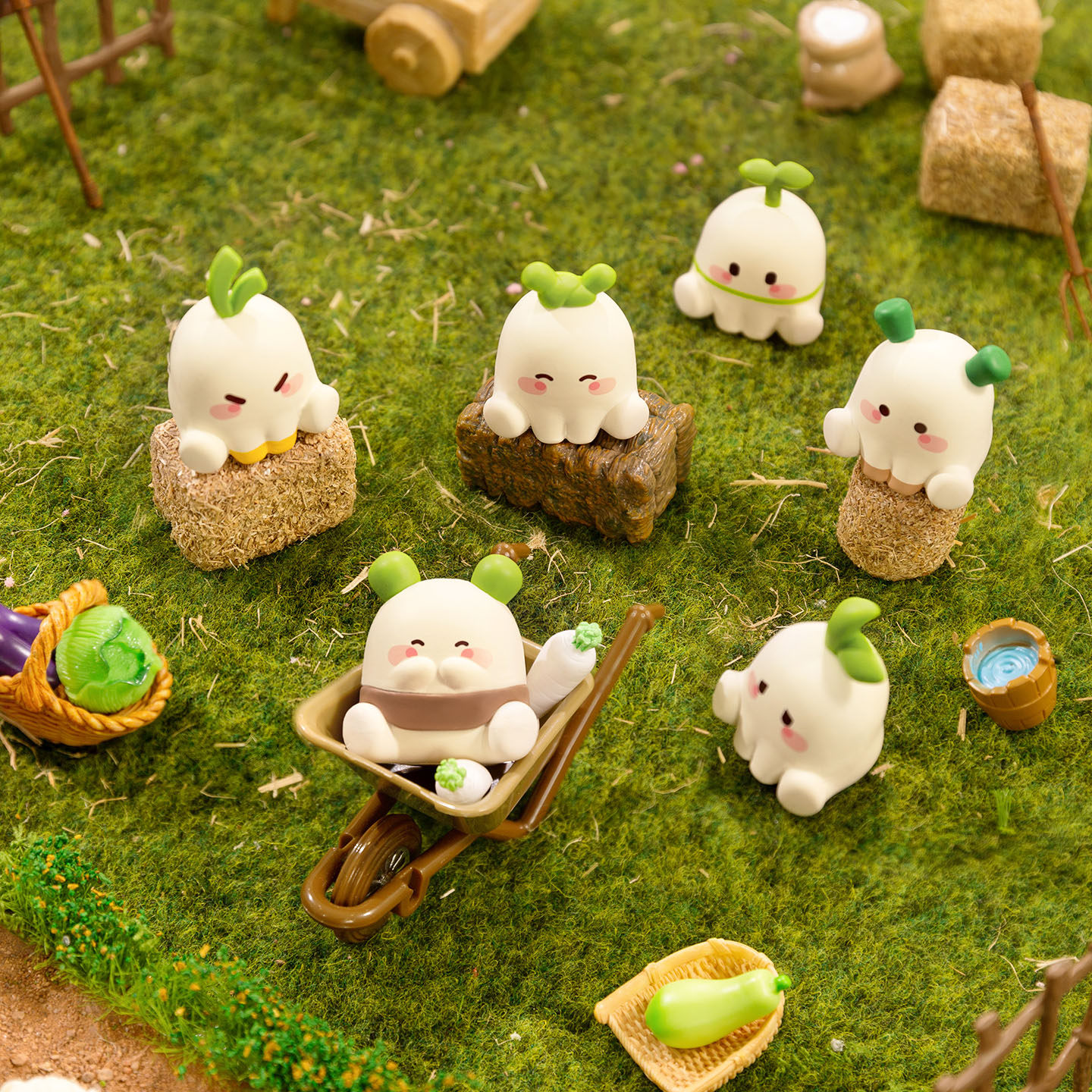 桃源深处有人家 蹲蹲系列萌粒盲袋q版小手办桌面摆件盲盒游戏周边,淘宝优惠券,粉丝福利购,淘宝优惠卷