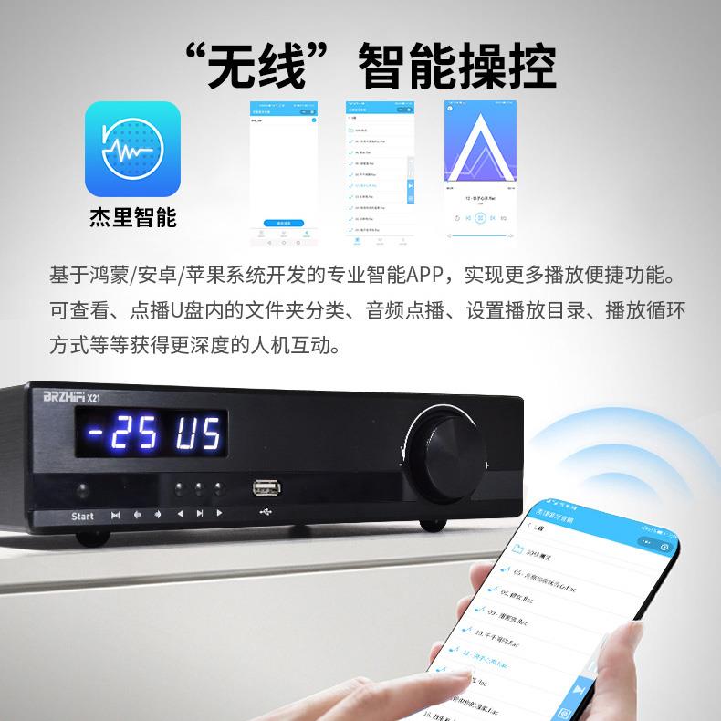 ZHIFI发烧2.1声道大功率功放U盘高清蓝牙LDAC数字解码无损播放-图2