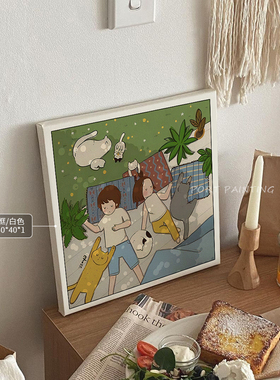 港画北欧卧室客厅治愈系
