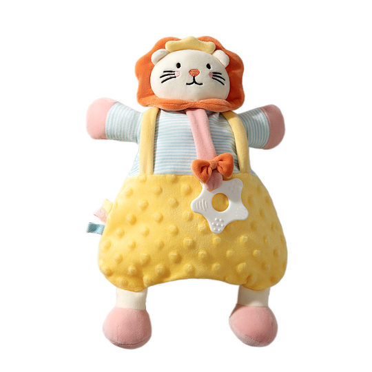 婴儿安抚巾可入口豆豆手偶抱枕可咬玩偶公仔哄宝宝睡觉睡眠神器