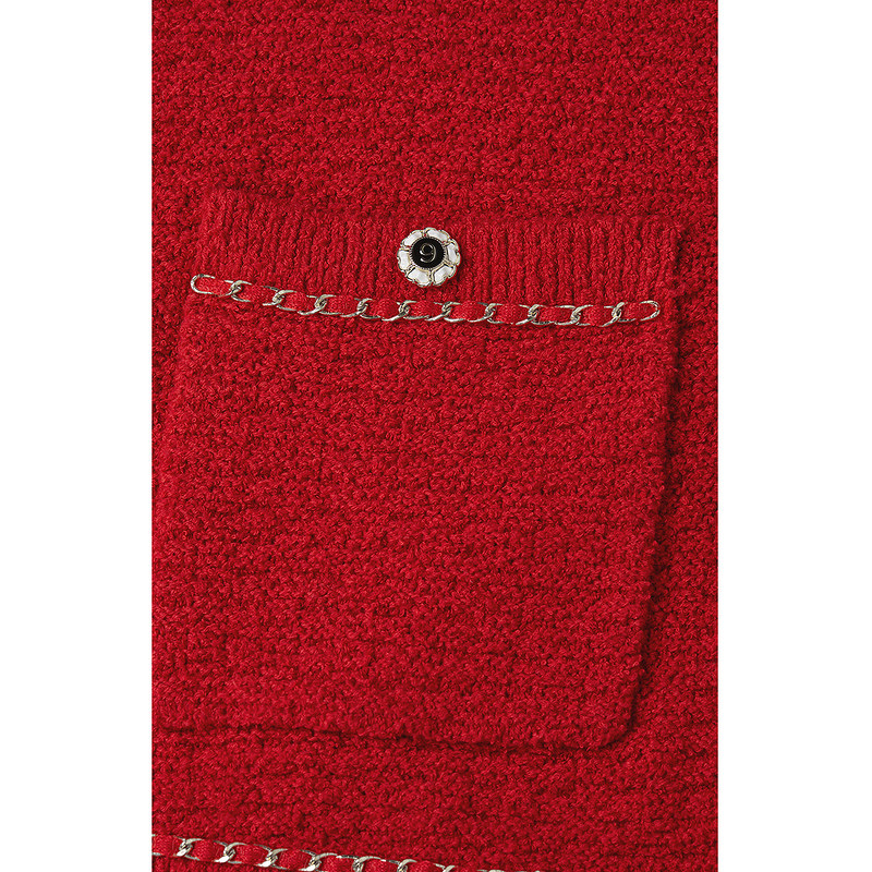 小香风针织外套女 欧时力慵懒开衫2024新款早春金属链设计感法式,淘宝优惠券,粉丝福利购,淘宝优惠卷