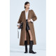 Ochirly belted double-sided woolen coat