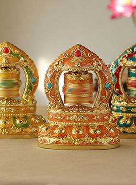 语狮子缩微胶片楞观严转汽车摆件