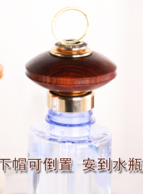 檀木手持转转轮藏式家居摆饰