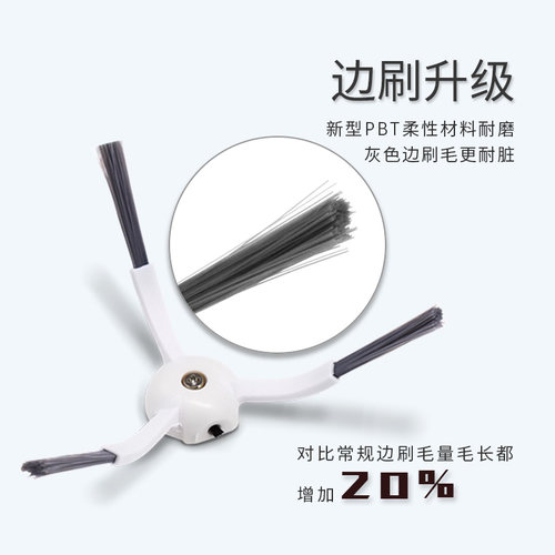 适配米家免洗扫拖机器人配件MJSTP主刷滤网尘盒拖布抹布扫拖一体 - 图2