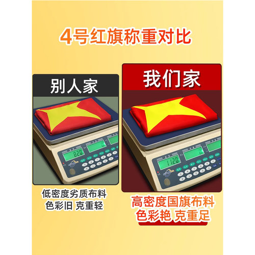 中国共产党党旗2 3号4号5号党旗国旗定制会议室大号旗帜室内壁挂红旗纳米防水手持标准加厚户外型 - 图1