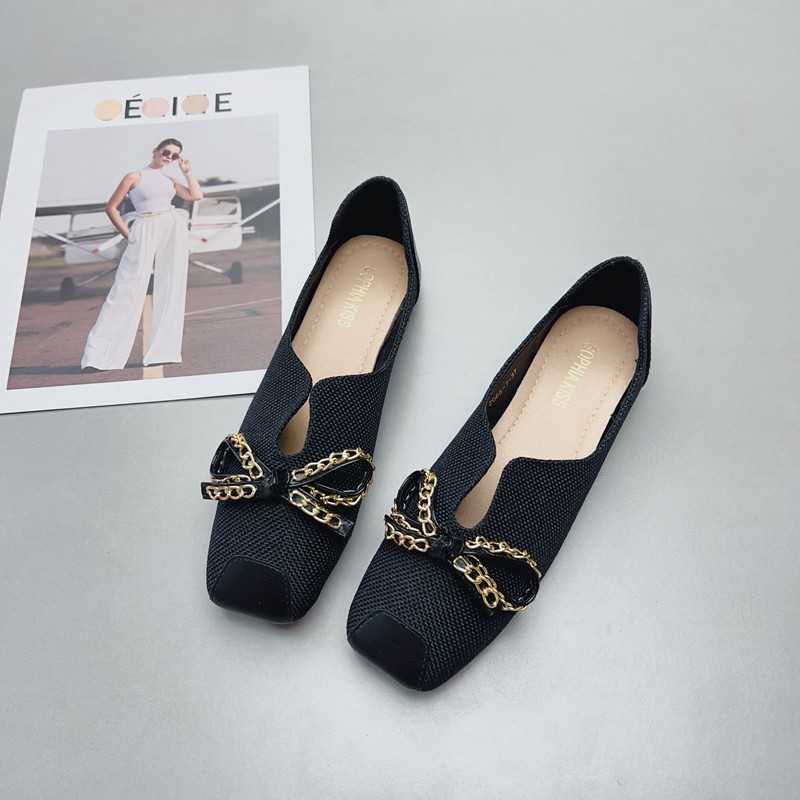 豆豆鞋女2025新款春款百搭软底方头一脚蹬乐福鞋平底大码女鞋单鞋,淘宝优惠券,粉丝福利购,淘宝优惠卷