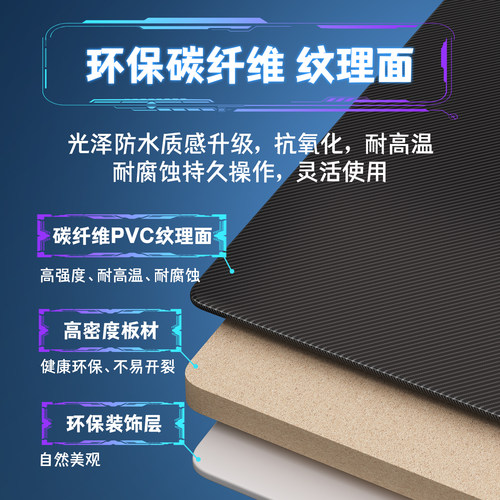 台式电脑增高架显示器增高架电竞桌面置物架收纳神器笔记本电脑支架碳纤维键盘托架子加长显示屏悬浮抬高底座-图3