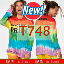 Promotion ZW Fitness Casual Sportswear Fitness hommes and women blouses jerseys Dye Rainbow Long Sleeves 748