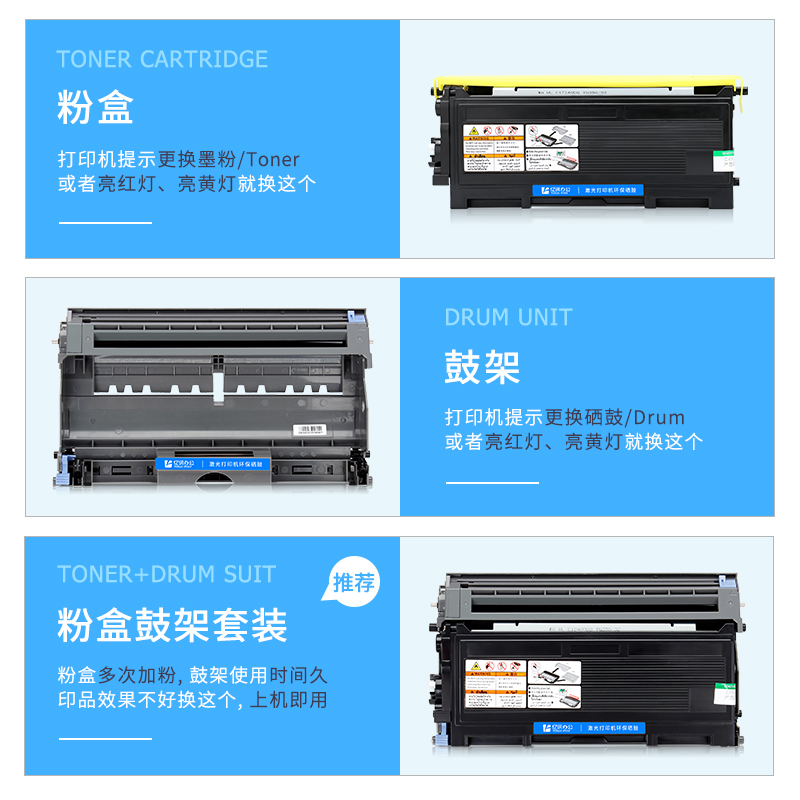 适用富士施乐203A硒鼓Xerox Docuprint 203A 204A黑白激光打印机粉盒CWAA0649 0648墨盒理光FAX-1190L粉盒-图0