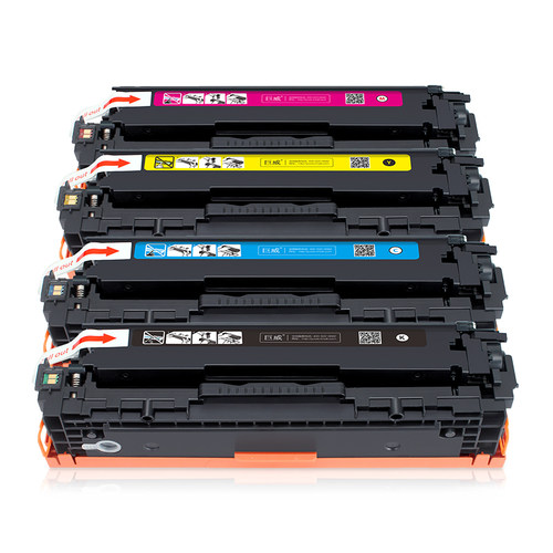 适用惠普HP1215硒鼓CP1215n CP1515n CP1518ni CP1525nw碳粉盒CM1312nfp CM1415fnw墨粉盒HP125a CB540A墨盒 - 图0