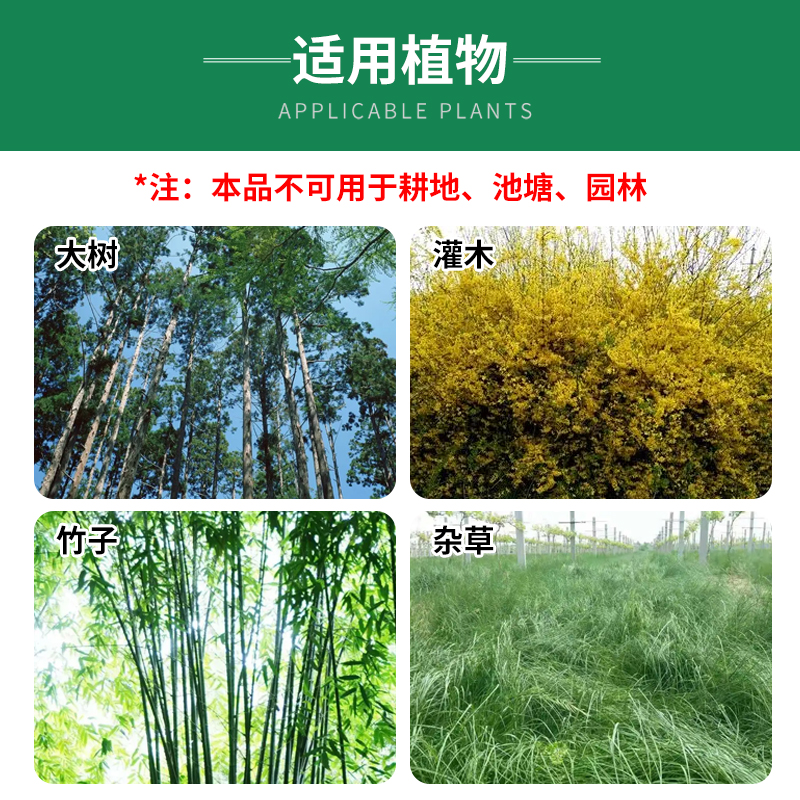 环嗪哃酮除草剂杀杂灌颗粒型烂根死根杂竹剂灌木开荒灭竹药铁路道 - 图3