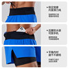 Orange Yijia men's running racing quick-drying waist bag shorts