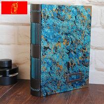 (Starry Sky) Retro Line Clothing Handmade Ben Creative Head Layer Bull Leather Ridge Notebook Business Notepad