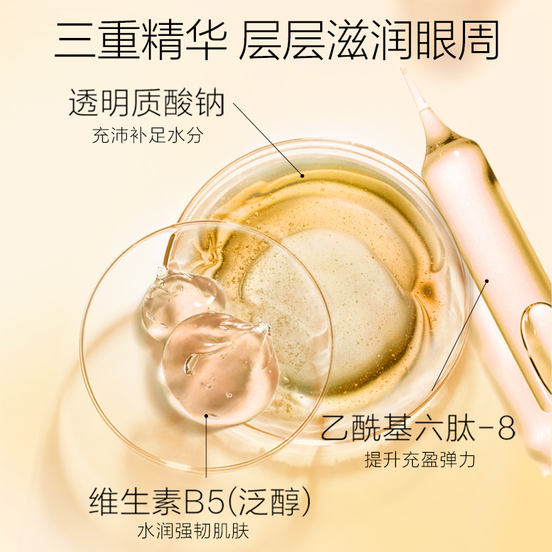 去淡化黑眼圈抗皱提拉紧致消眼膜贴 欧诗漫美如珍珠眼膜