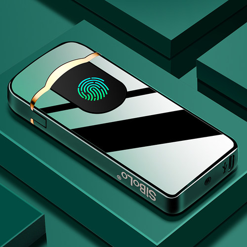 网红充电指纹防风打火机送男友老公定制刻字七夕情人节生日礼物 - 图2