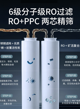 daogrs嵌入式直饮机T6/T7餐边柜家用净水器超薄净水饮水机管线机