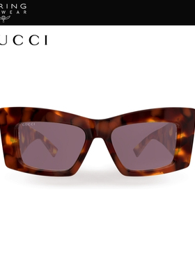 开云眼镜 古驰GUCCI男女同款蝶形大框板材太阳镜墨镜GG1842S
