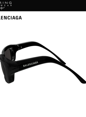 开云眼镜 巴黎世家BALENCIAGA男女同款方框防晒太阳镜墨镜BB0385S