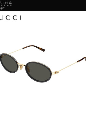 开云眼镜 古驰GUCCI男女同款金属圆形小框防晒太阳镜墨镜GG1980S