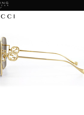 GUCCI简方框金属太阳镜