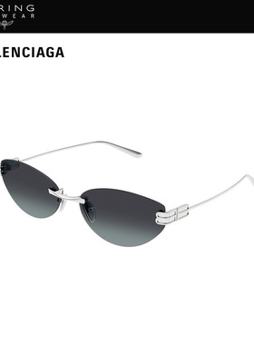 【2026新款】开云眼镜巴黎世家BALENCIAGA猫眼无框太阳镜BB0486S